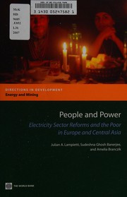 People and power electricity sector reforms and the poor in Europe and Central Asia