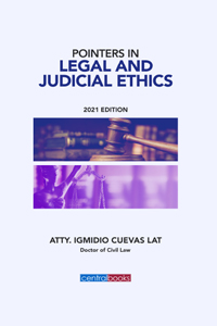 Pointer in legal and judicial ethics