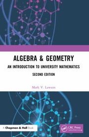 Algebra & geometry an introduction to university mathematics