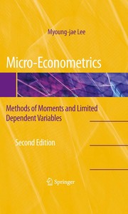 Micro-econometrics methods of moments and limited dependent variables