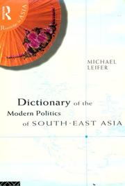 Dictionary of the modern politics of South-East Asia