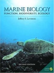 Marine biology function, biodiversity, ecology