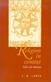 Religion in context cults and charisma