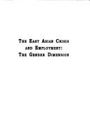 The East Asian crisis and employment the gender dimension