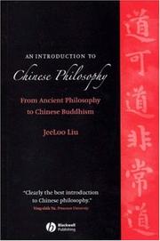 An introduction to Chinese philosophy from ancient philosophy to Chinese Buddhism