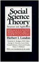 Social science theory structure and application
