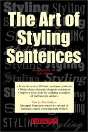 The art of styling sentences 20 patterns for success