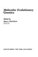 Molecular evolutionary genetics.
