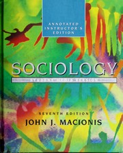 Sociology annotated instructor's edition