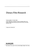Dietary fiber research