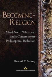 Becoming-religion Alfred North Whitehead and a contemporary philosophical reflection