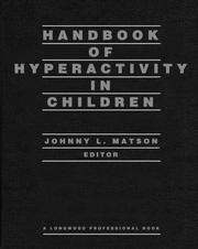 Handbook of hyperactivity in children