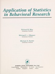 Application of statistics in behavioral research