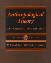 Anthropological theory an introductory history