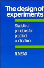The design of experiments statistical principles for practical applications