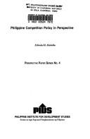 Philippine competition policy in perspective