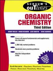 Schaum's outline of theory and problems of organic chemistry