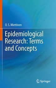 Epidemiological research terms and concepts