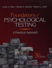 Foundations of psychological testing a practical approach