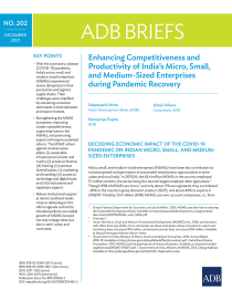 Enhancing competitiveness and productivity of India’s micro, small, and medium-sized enterprises during pandemic recovery