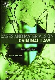 Cases and materials on criminal law