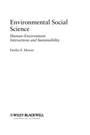 Environmental social science-human-environment  interactions and sustainability.