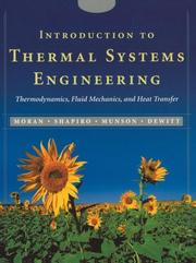 Introduction to thermal systems engineering thermodynamics, fluid mechanics, and heat transfer