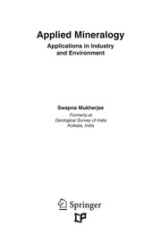 Applied mineralogy applications in industry and environment