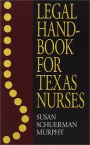 Legal handbook for Texas nurses