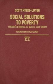 Social solutions to poverty America's struggle to build a just society