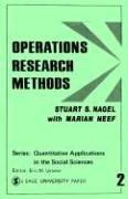 Operations research methods as applied to political science and the legal process