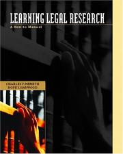 Learning legal research a how-to manual