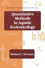 Quantitative methods in aquatic ecotoxicology