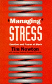 'Managing' stress emotion and power at work