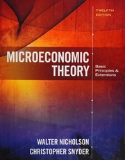 Microeconomic theory basic principles and extensions