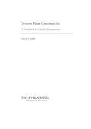 Process plant construction a handbook for quality management