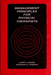 Management principles for physical therapists