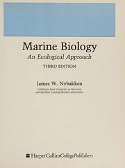 Marine biology an ecological approach.