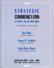 Strategic communication in business and the professions