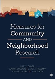Measures for community and neighborhood research