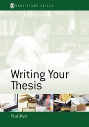 Writing your thesis