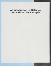An Introduction to statistical methods and data analysis