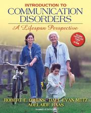 Introduction to communication disorders a lifespan perspective