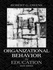Organizational behavior in education