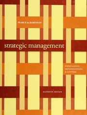 Strategic management formulation, implementation, and control