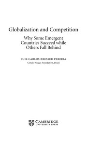 Globalization and competition why some emergent countries succeed while others fall behind