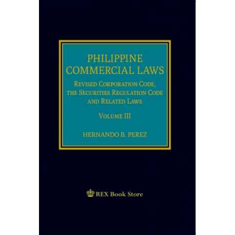 Philippine commercial laws revised corporation code, the securities regulation code and related laws