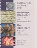 Laboratory manual for Starr and Taggart's Biology the unity and diversity of life and Starr's Biology, concepts and applications