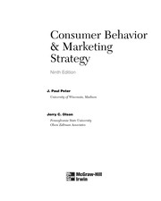 Consumer behavior & marketing strategy
