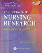 Essentials of nursing research methods, appraisal, and utilization